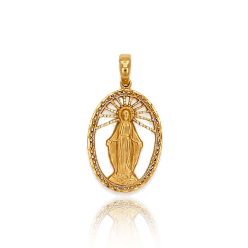 Pingente Ouro 18K Duas Cores