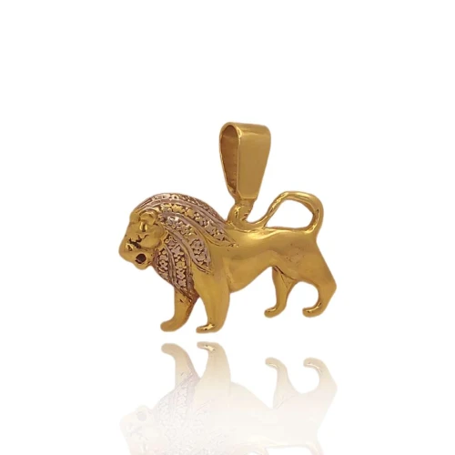 Pingente Ouro 18K Duas Cores