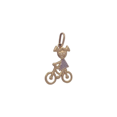 Pingente Ouro 18K Duas Cores