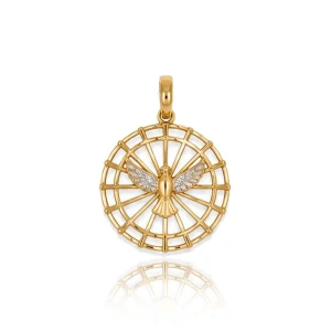 Pingente Ouro 18K Duas Cores