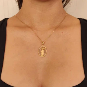 Pingente Ouro 18K Duas Cores