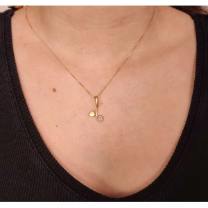 Pingente Ouro 18K Duas Cores