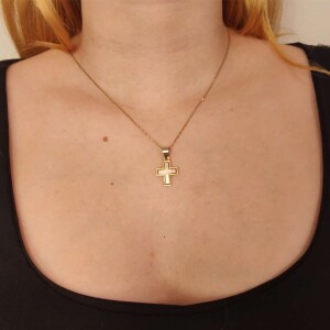 Pingente Ouro 18K Duas Cores