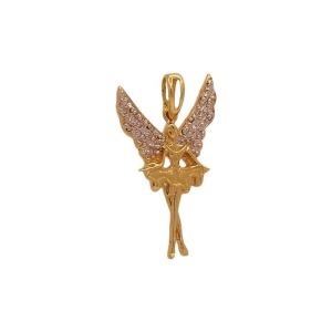 Pingente Ouro 18K Duas Cores E Diamantes