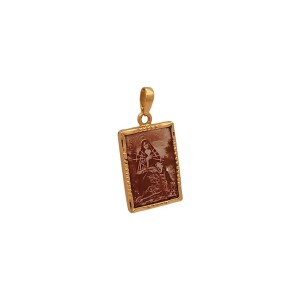 Pingente Ouro 18K E Cerâmica