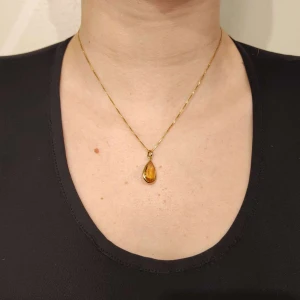 Pingente Ouro 18K E Citrino