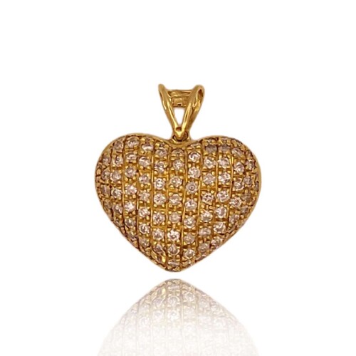 Pingente Ouro 18K E Diamantes