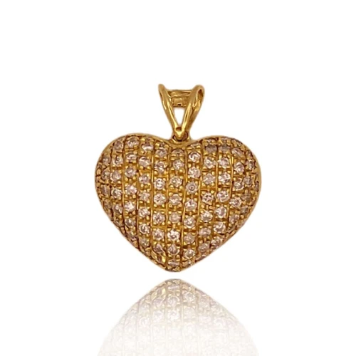 Pingente Ouro 18K E Diamantes