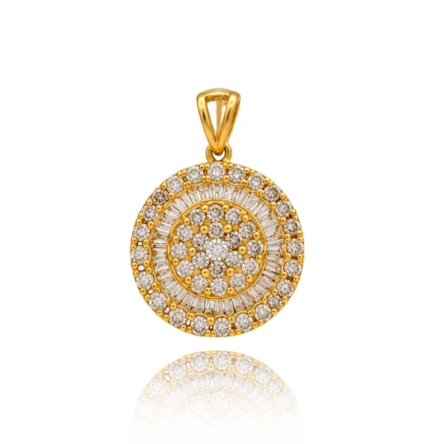 Pingente Ouro 18K E Diamantes