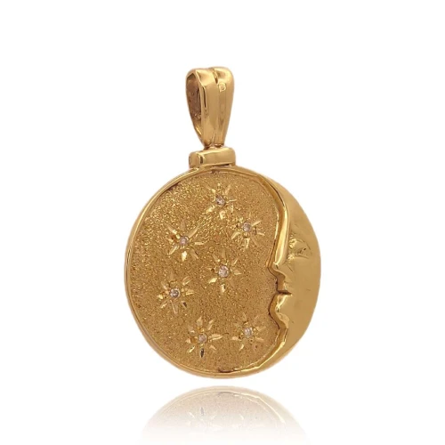 Pingente Ouro 18K E Diamantes