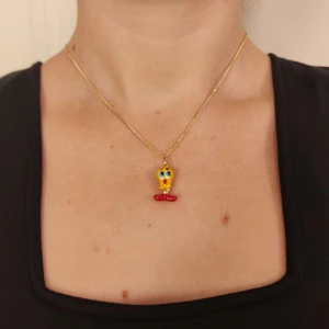 Pingente Ouro 18K E Esmalte
