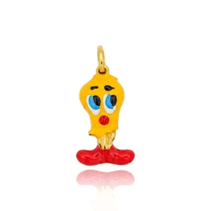 Pingente Ouro 18K E Esmalte
