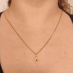 Pingente Ouro 18K E Esmalte
