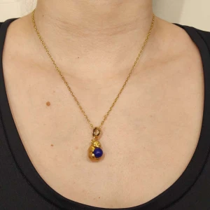Pingente Ouro 18K E Lápis Lazúli