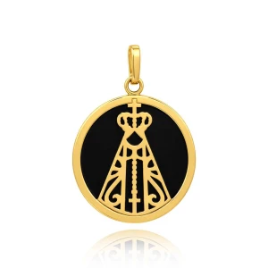 Pingente Ouro 18K E Onix