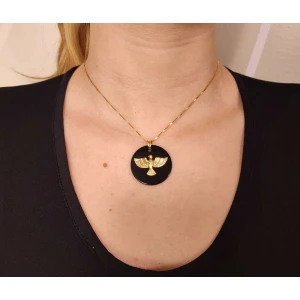Pingente Ouro 18K E Onix