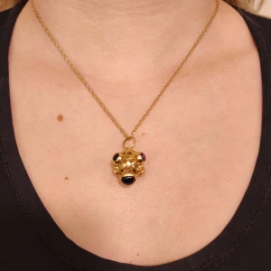 Pingente Ouro 18K E Pedras Brasileiras