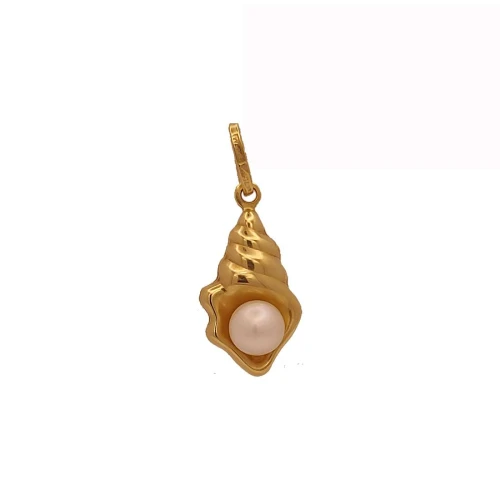 Pingente Ouro 18K E Pérola