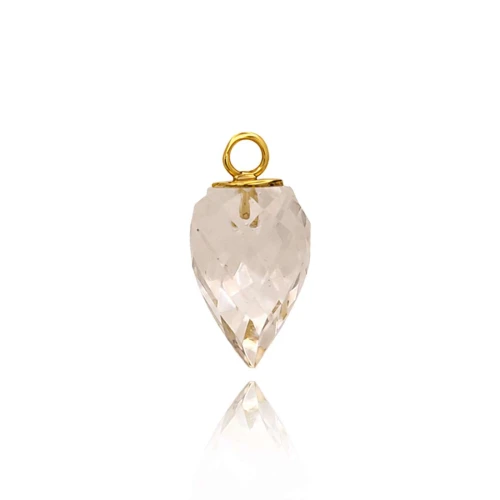Pingente Ouro 18K E Quartzo