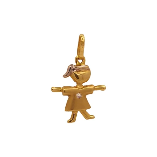 Pingente Ouro 18K E Quartzo
