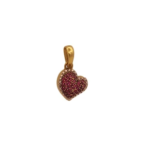 Pingente Ouro 18K E Rubis