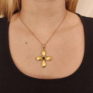 Pingente Ouro 18K E Safira