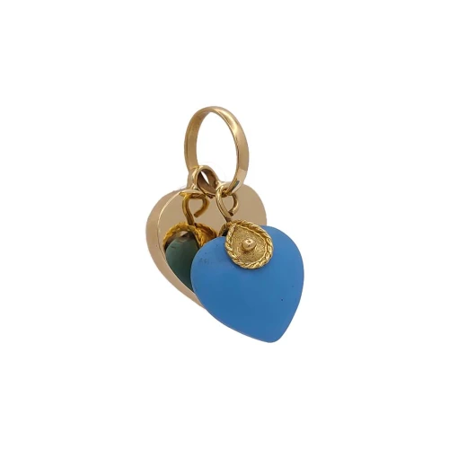 Pingente Ouro 18K E Turquesa