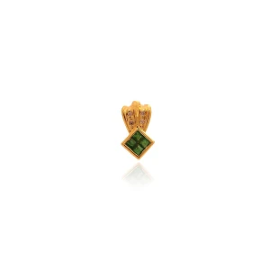 Pingente Ouro 18K, Esmeraldas E Diamantes