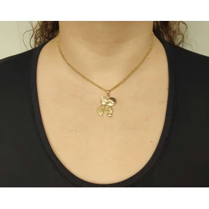Pingente Ouro 18K, Onix E Diamantes