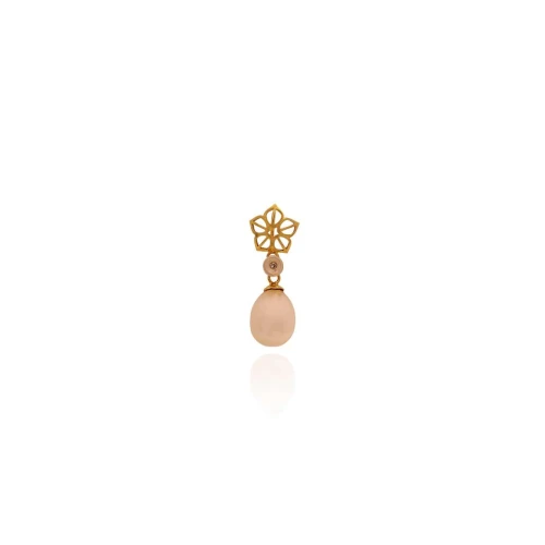 Pingente Ouro 18K, Pérola E Diamante