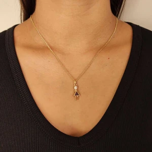 Pingente Ouro 18K, Quartzo E Ametista