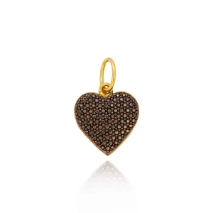 Pingente Ouro 18K Rodio Negro