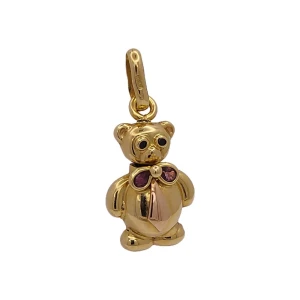 Pingente Ouro 18K, Rubis E Safiras