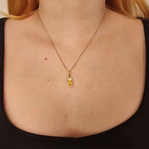 Pingente Ouro 18K, Safiras E Diamantes