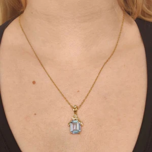 Pingente Ouro 18K, Topázio E Diamantes