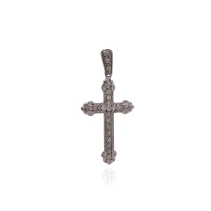 Pingente Ouro Branco E Diamantes