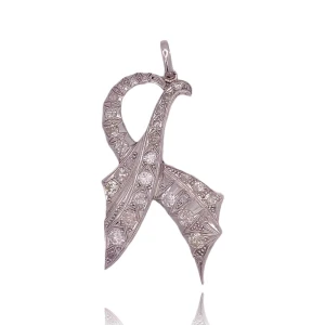 Pingente Ouro Branco E Diamantes