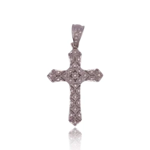 Pingente Ouro Branco E Diamantes