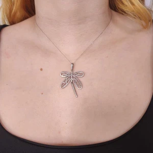 Pingente Ouro Branco E Diamantes