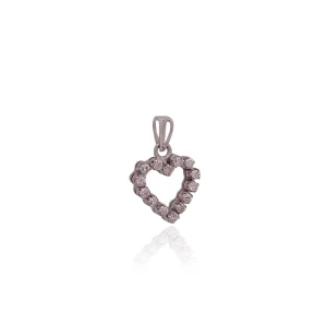 Pingente Ouro Branco E Diamantes