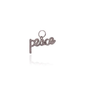 Pingente Ouro Branco E Diamantes