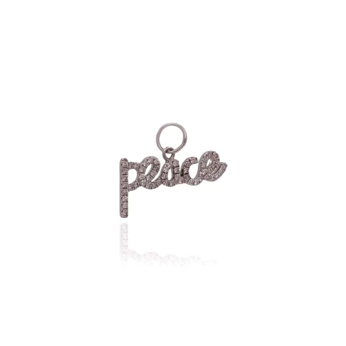 Pingente Ouro Branco E Diamantes