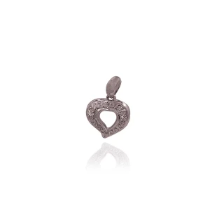 Pingente Ouro Branco E Diamantes