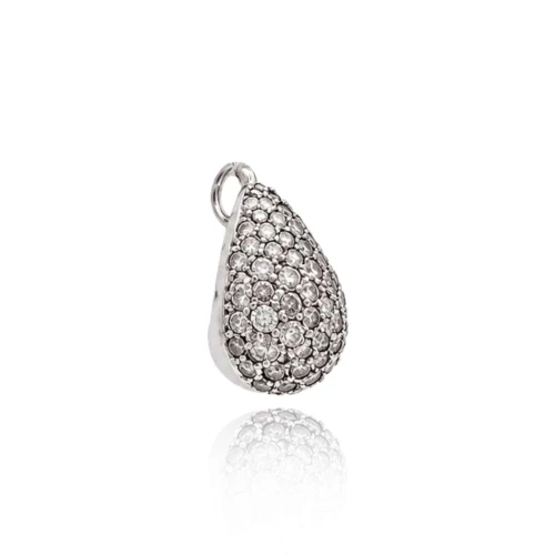 Pingente Ouro Branco E Diamantes