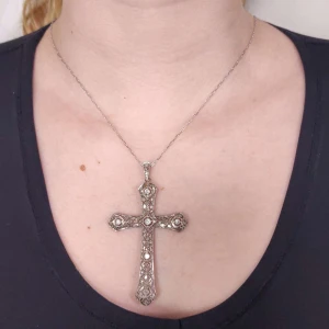 Pingente Platina E Diamantes