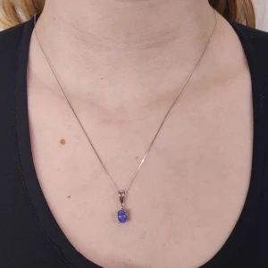 Pingente Platina E Tanzanita Pingente Platina E Tanzanita