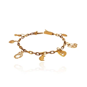 Pulseira Ouro 18K Duas Cores E Diamantes