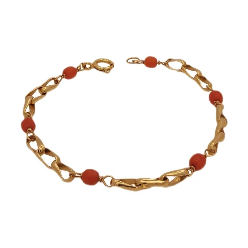 Pulseira Ouro 18K E Corais