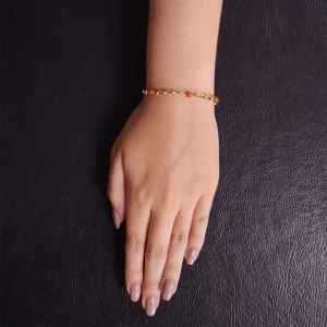 Pulseira Ouro 18K E Corais Pulseira Ouro 18K E Corais