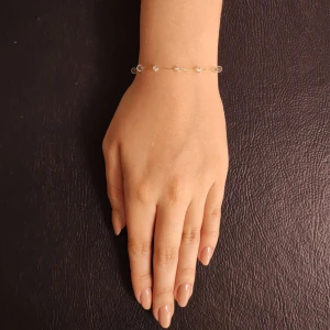 Pulseira Ouro 18K E Cristais